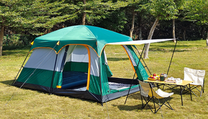 Tentes de Camping nouveau Design 2023, Camping en plein air, deux chambres et un salon