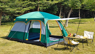 Tentes de Camping nouveau Design 2023, Camping en plein air, deux chambres et un salon