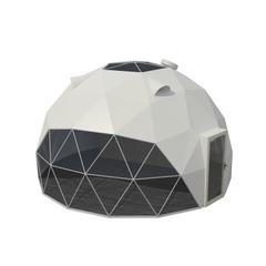 Aosener maison de dôme d'hôtel d'hiver support préfabriqué polystyrène pvc glamping tentes de dôme géodésiques robustes